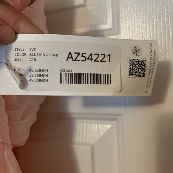 Azazie Eve Blushing Pink - Picture 4 of 4